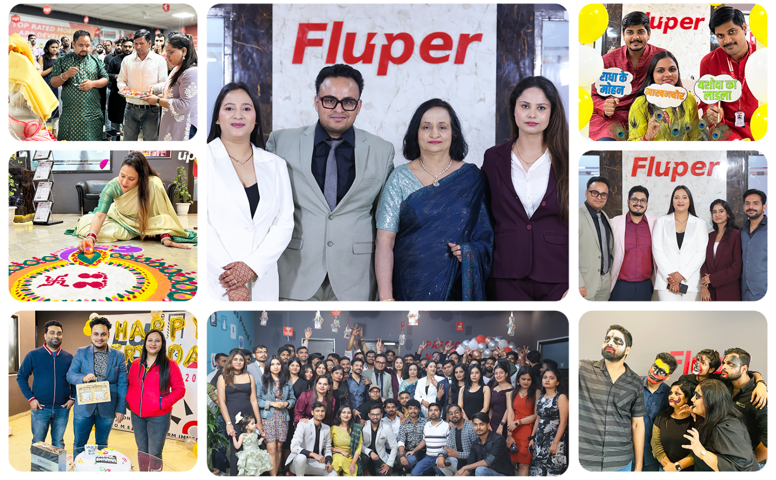 Fluper team culture collage